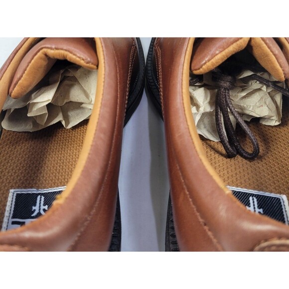 Frye Perth Brown Distressed Leather Oxford Dress Shoes Men's 7.5 84425 NOS W Box - Picture 8 of 14